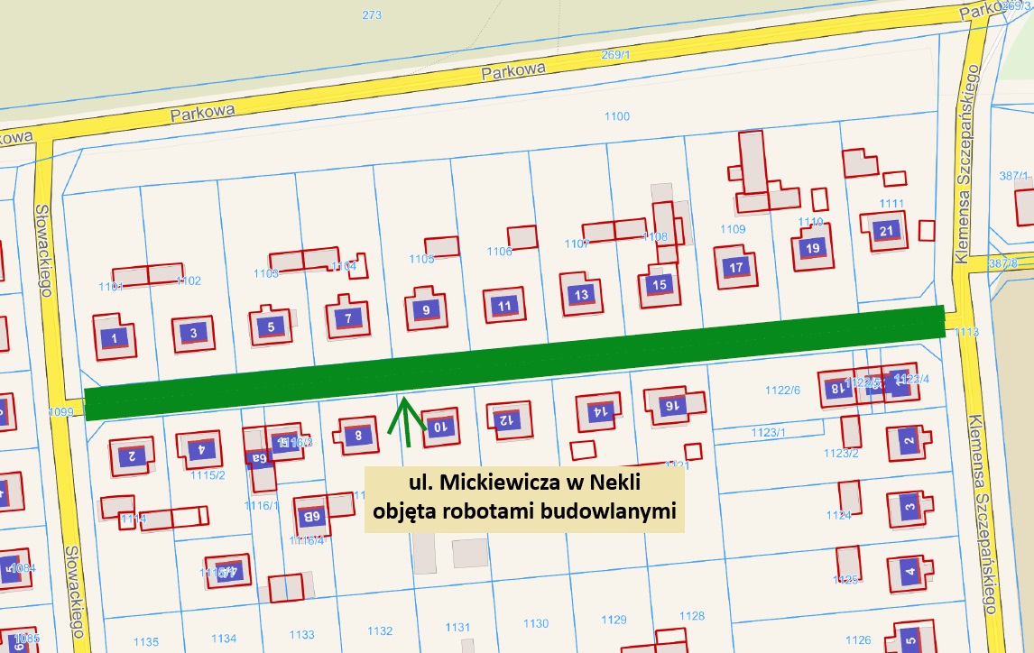 ul. Mickiewicza w Nekli